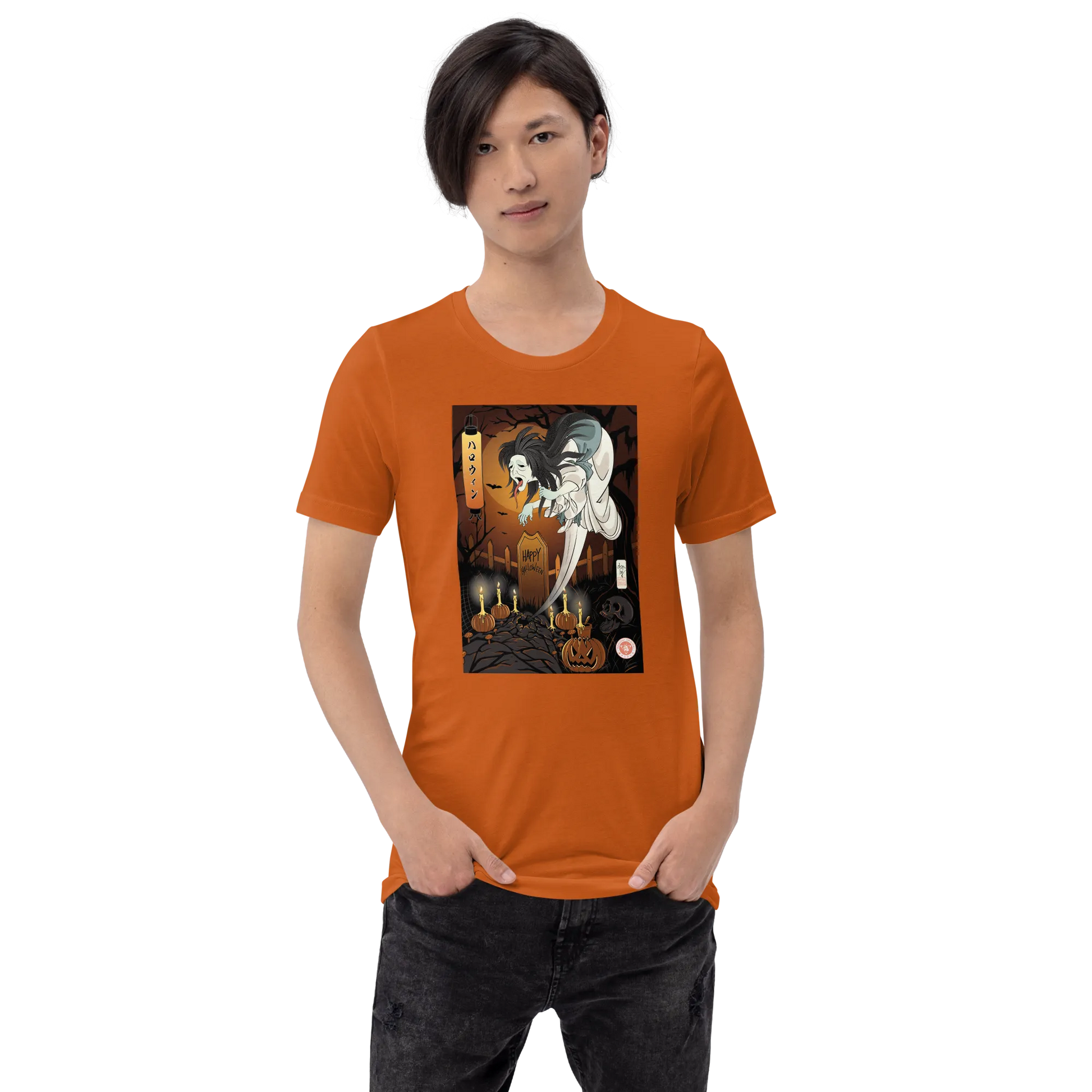 Halloween Horror Ghost Japanese Ukiyo-e Unisex T-Shirt -