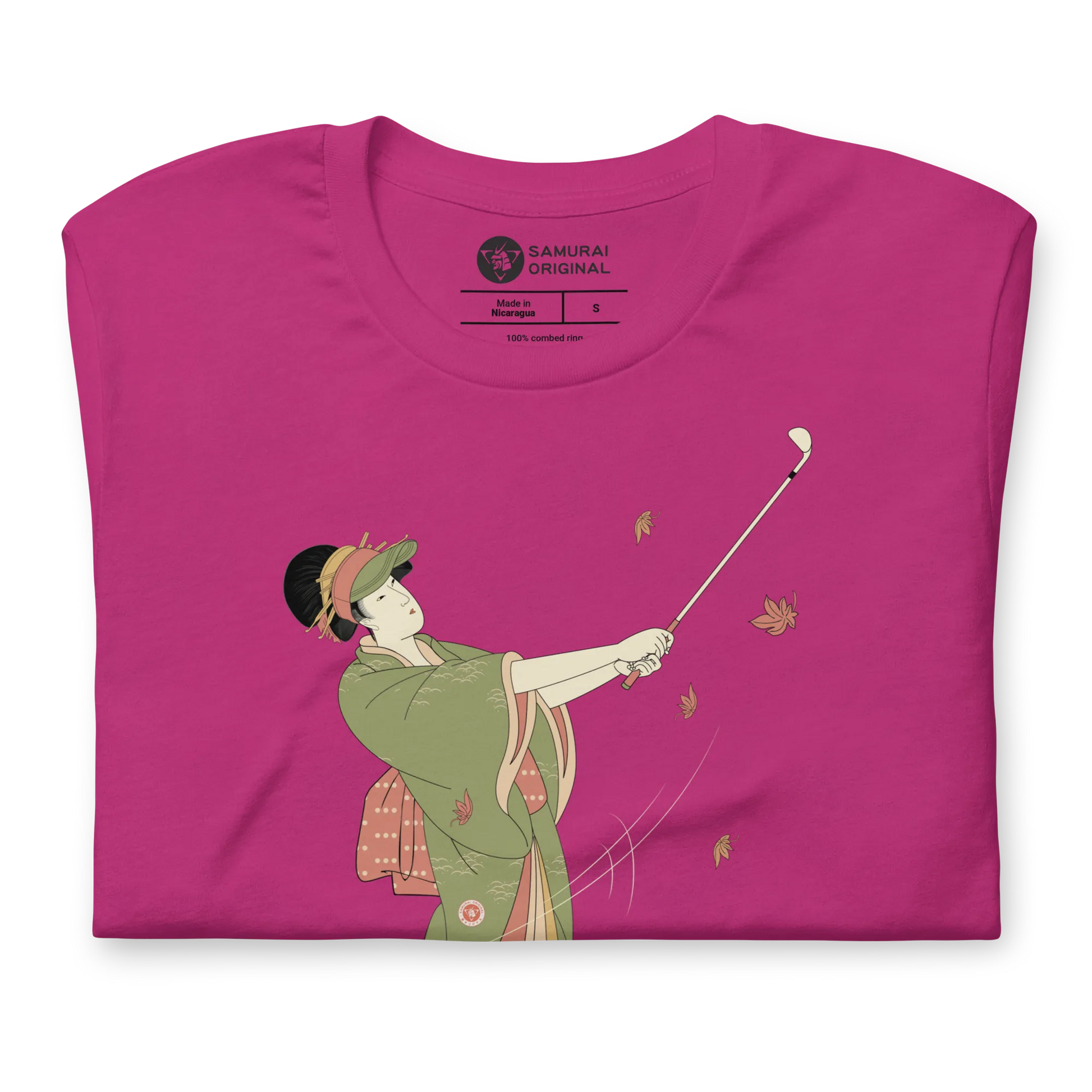 Geisha Golf Player Japanese Ukiyo-e Unisex T-shirt -