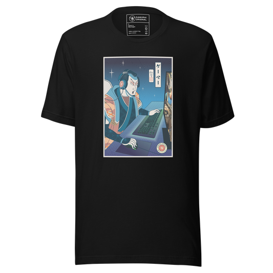 Samurai Gamer Streamer Ukiyo-e Unisex T-Shirt - Samurai Original