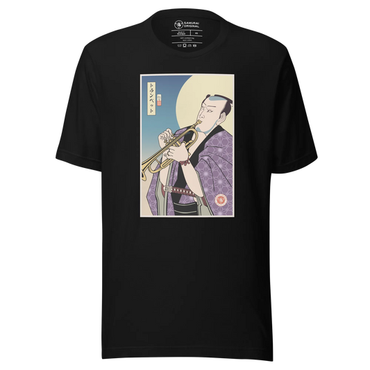 Samurai Trumpet Brass Instrument Ukiyo-e Unisex T-Shirt