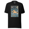 Samurai Swim Water Sport Ukiyo-e Unisex T-Shirt - Black / S