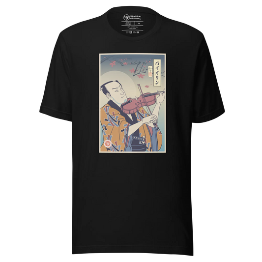 Samurai Violin Music Lover Ukiyo-e Unisex T-Shirt