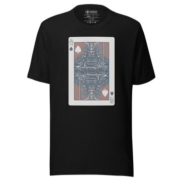 Card Samurai Japanese Unisex T-shirt - Black / S