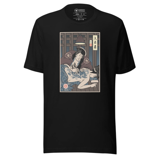 Samurai Tattoo Artist Ukiyo-e Unisex T-Shirt - Samurai Original