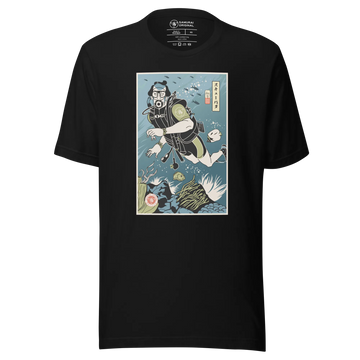 Samurai Scuba Diver Ukiyo-e Unisex T-Shirt