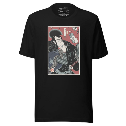 Samurai Selfie Ukiyo-e Cute Funny Unisex T-Shirt