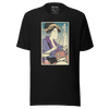 Geisha Drummer Percussion Music Japanese Ukiyo-e Unisex T-Shirt - Black / S