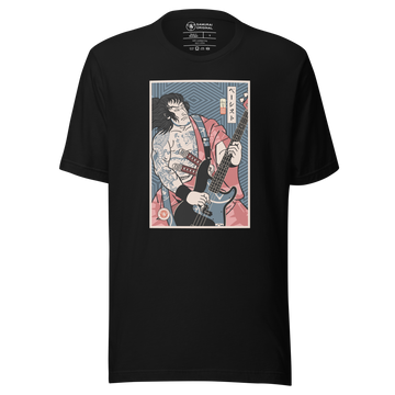 Samurai Bassist Player 5 Music Ukiyo-e Unisex T-Shirt - Samurai Original