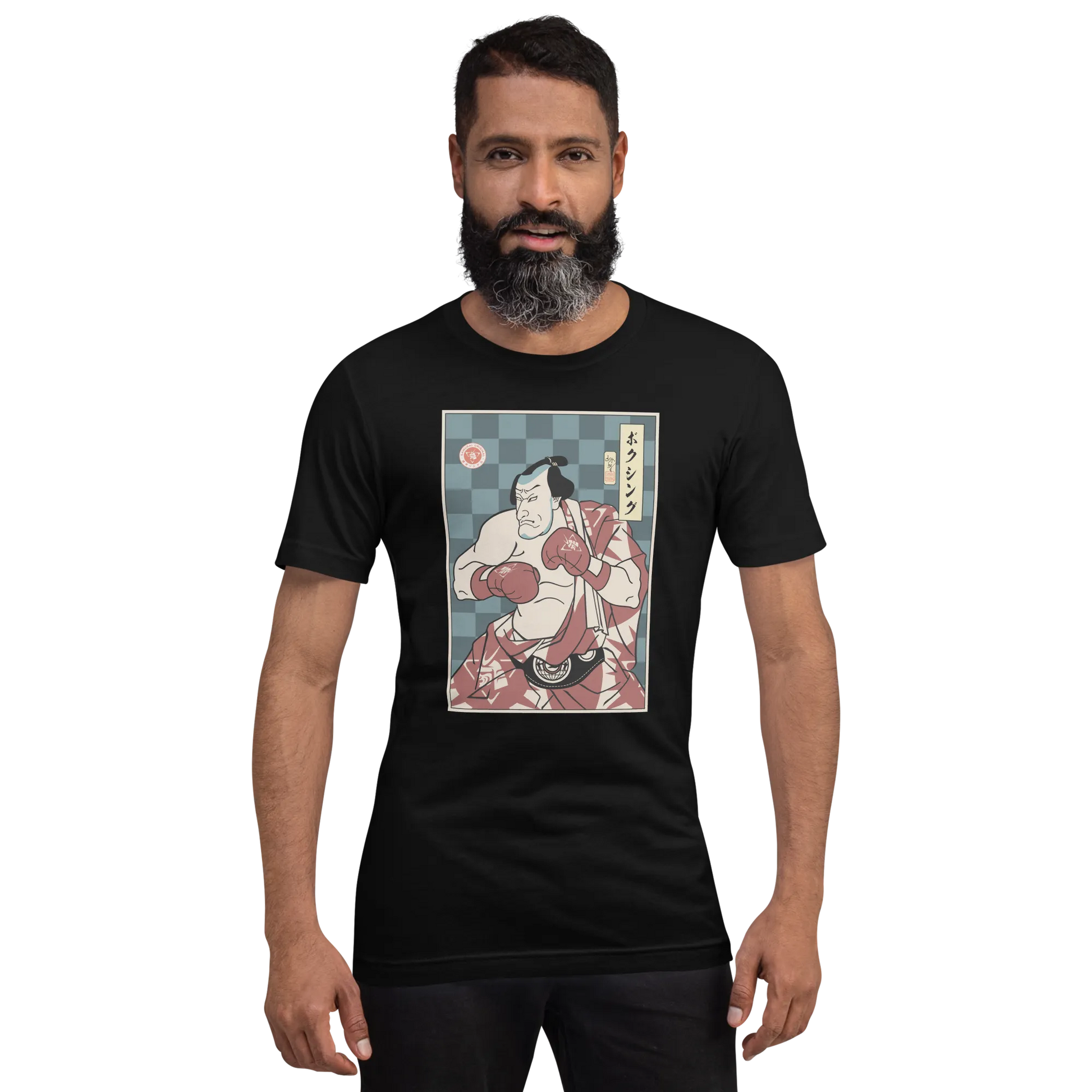 Samurai Boxing Player Sport Ukiyo-e Unisex T-Shirt - Samurai Original