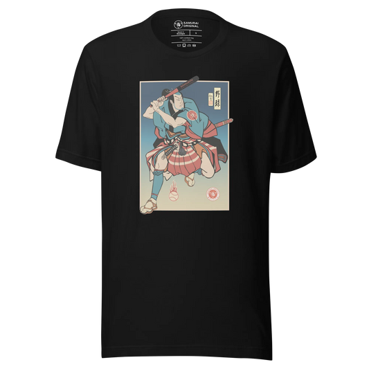 Samurai Baseball Player Sport Ukiyo-e Unisex T-Shirt - Samurai Original