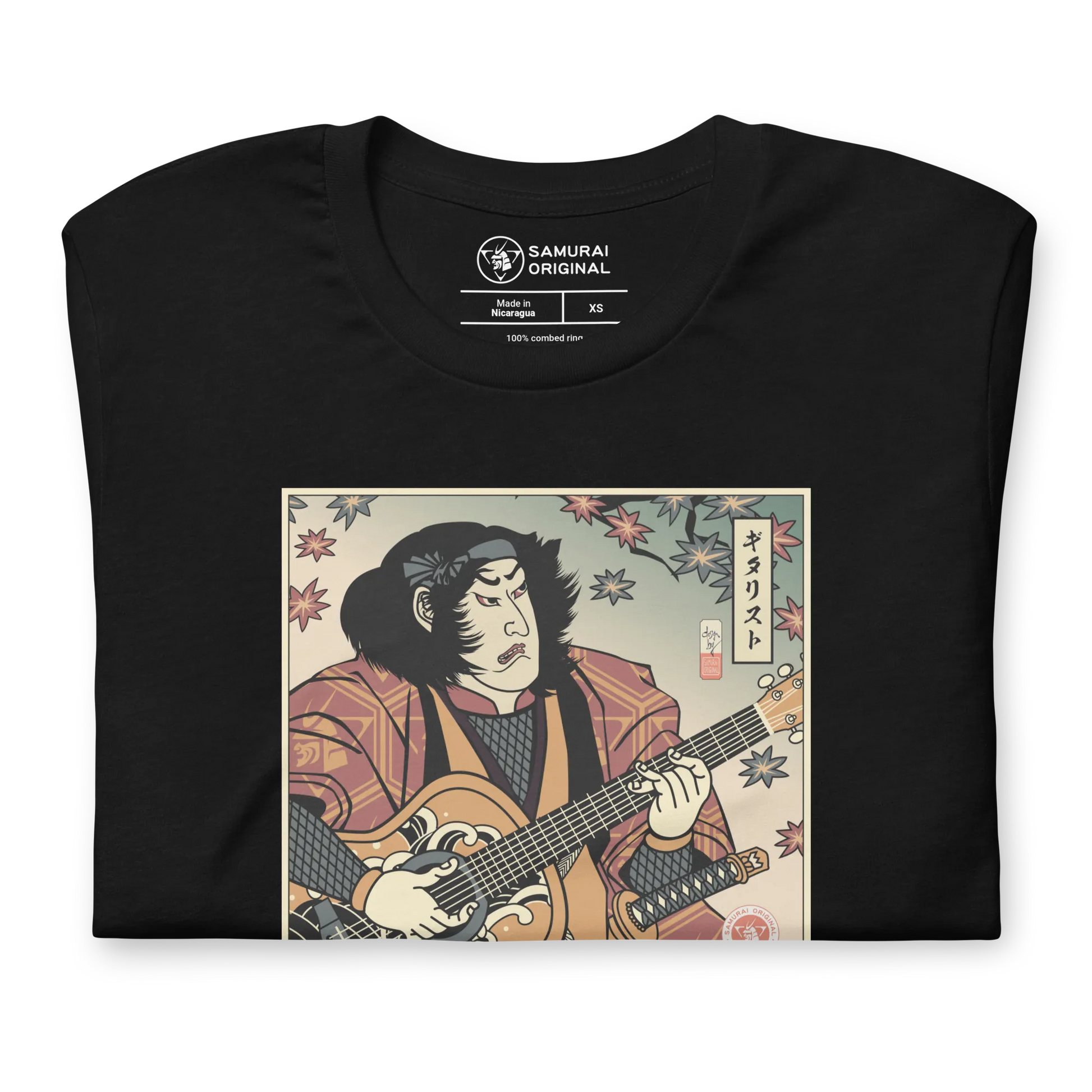 Samurai Guitar Player 3 Music Ukiyo-e Unisex T-Shirt -