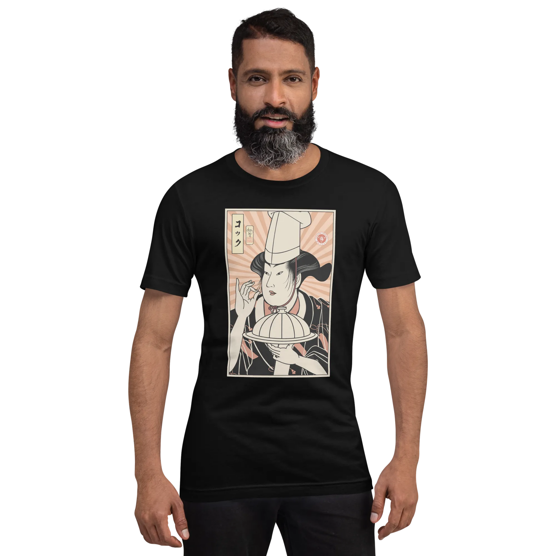 Geisha Chef Cook Dish Japanese Ukiyo-e Unisex T-Shirt -