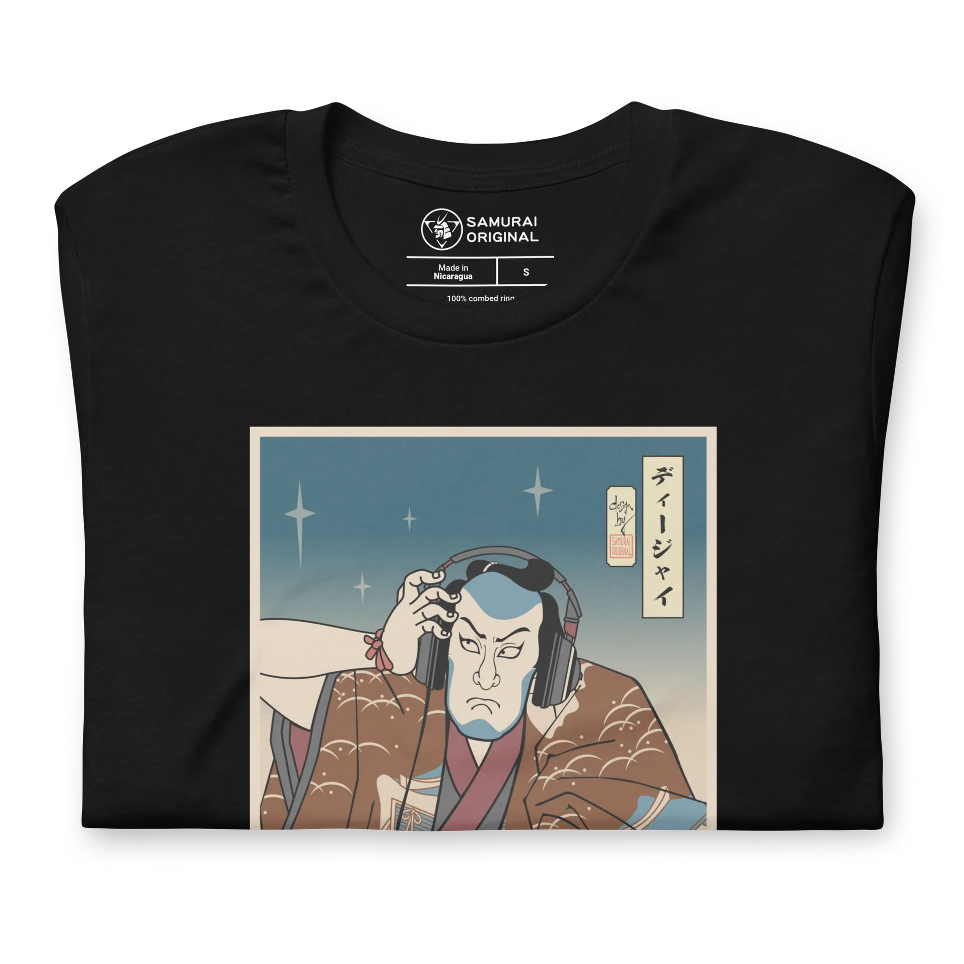 Samurai DJ 6 Turntable Music Ukiyo-e Unisex T-Shirt - Samurai Original