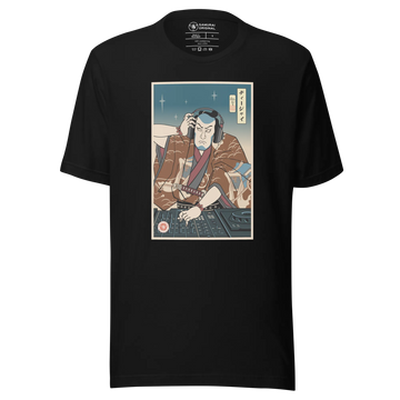 Samurai DJ 6 Turntable Music Ukiyo-e Unisex T-Shirt - Samurai Original