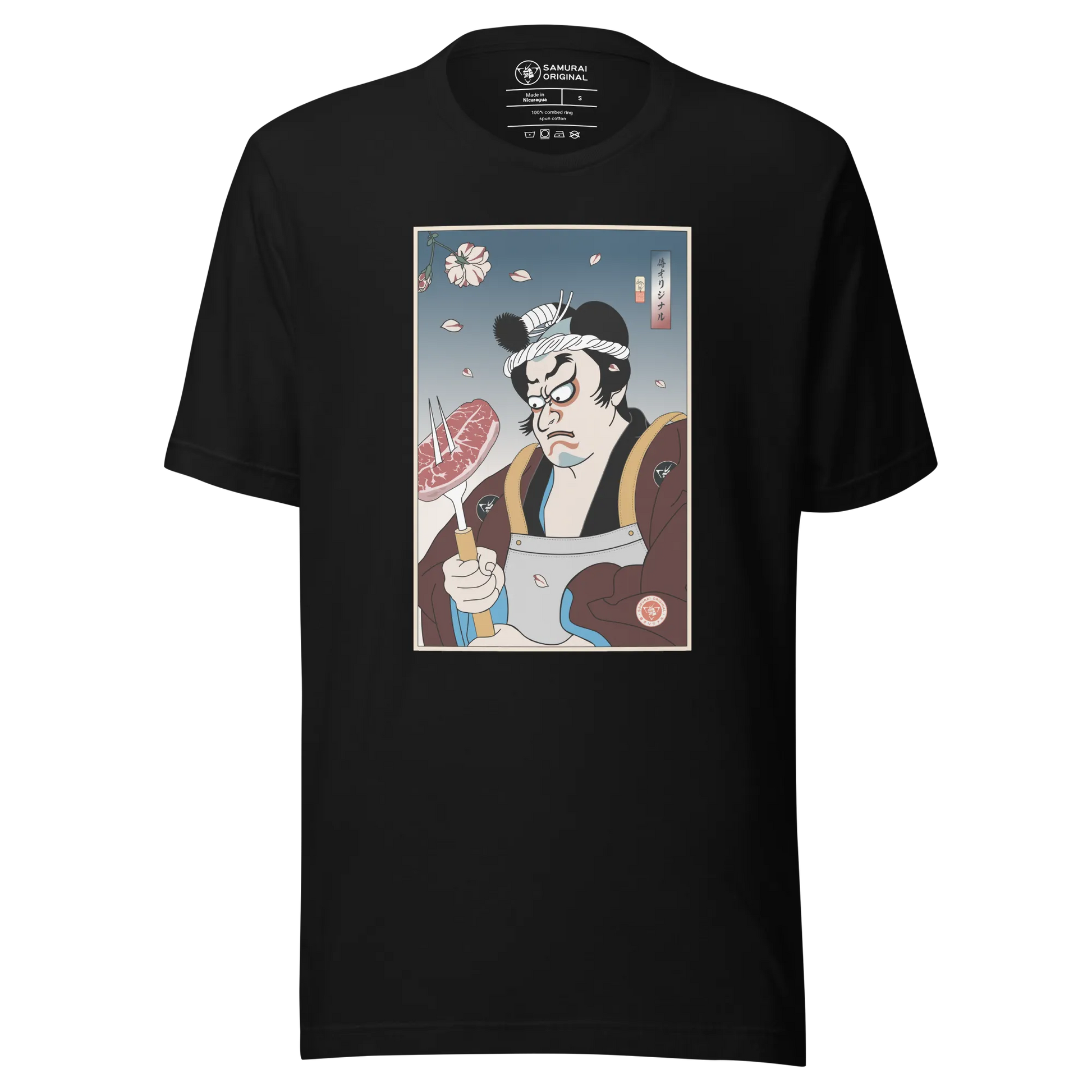 Samurai Chef BBQ Barbecue Funny Unisex T-shirt - Samurai Original