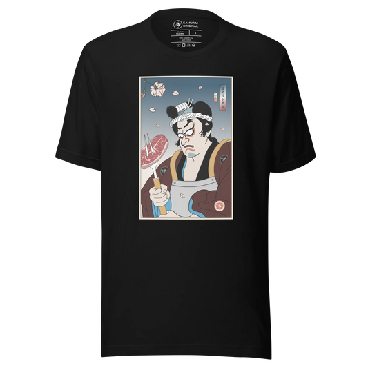 Samurai Chef BBQ Barbecue Funny Unisex T-shirt - Samurai Original