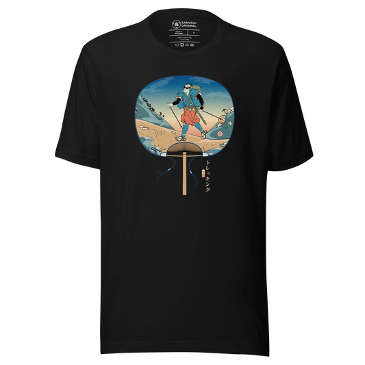 Samurai Trekking Ukiyo-e Unisex t-shirt