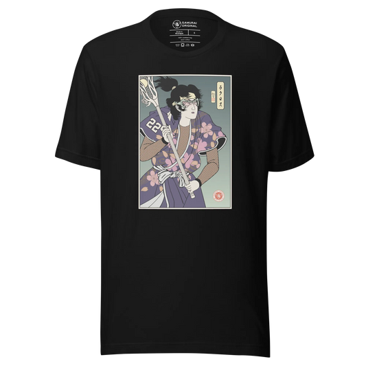 Samurai Lacrosse Player 1 Ukiyo-e Unisex T-Shirt