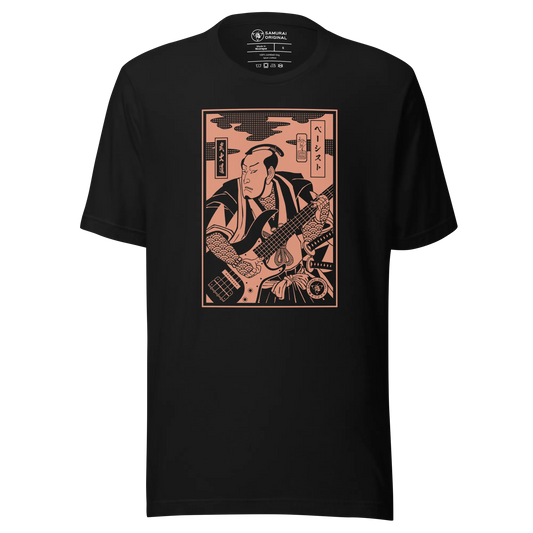 Samurai Bassist Player 3 Music Ukiyo-e Unisex T-Shirt - Samurai Original