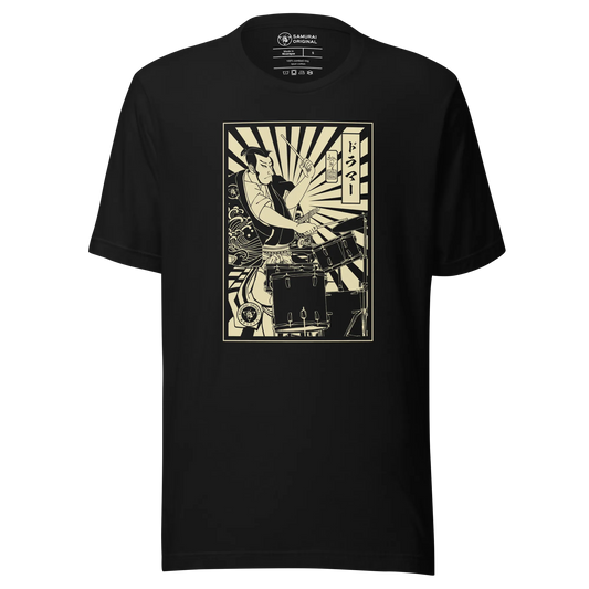 Samurai Drummer 2 Percussion Music Ukiyo-e Unisex T-Shirt