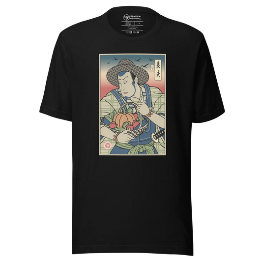 Samurai Farmer Agriculture Ukiyo-e Unisex T-Shirt