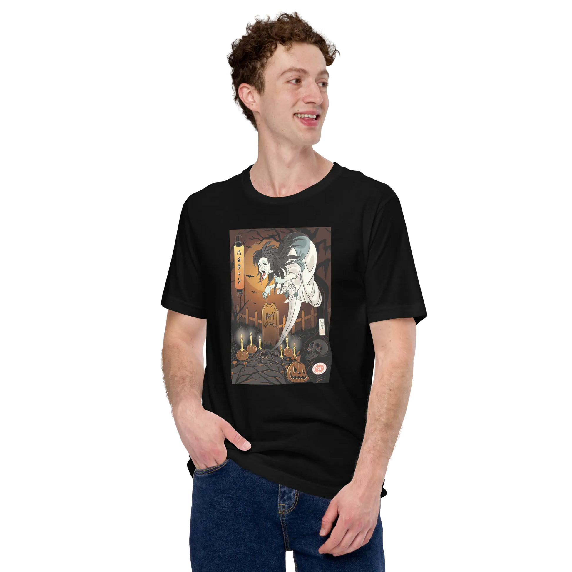 Halloween Horror Ghost Japanese Ukiyo-e Unisex T-Shirt -