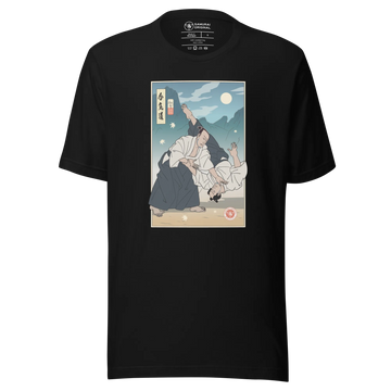 Samurai Aikido Sport Japanese Ukiyo-e Unisex T-Shirt - Samurai Original