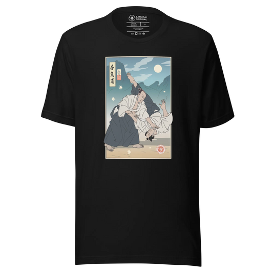 Samurai Aikido Sport Japanese Ukiyo-e Unisex T-Shirt - Samurai Original