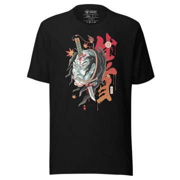 Halloween Namakubi Japanese Tattoo Unisex T-Shirt - Black / S