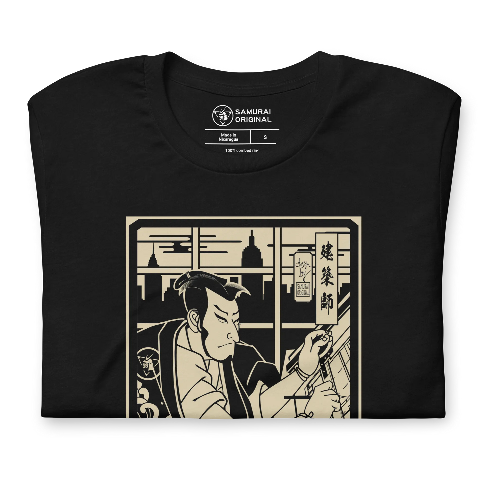 Samurai Architect Design Ukiyo-e Unisex T-Shirt - Samurai Original