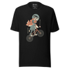 Samurai Bmx Kinkbike Ukiyo-e Unisex T-Shirt - Black / S