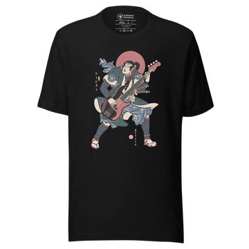 Samurai Bassist Player 4 Music Ukiyo-e Unisex T-Shirt - Samurai Original