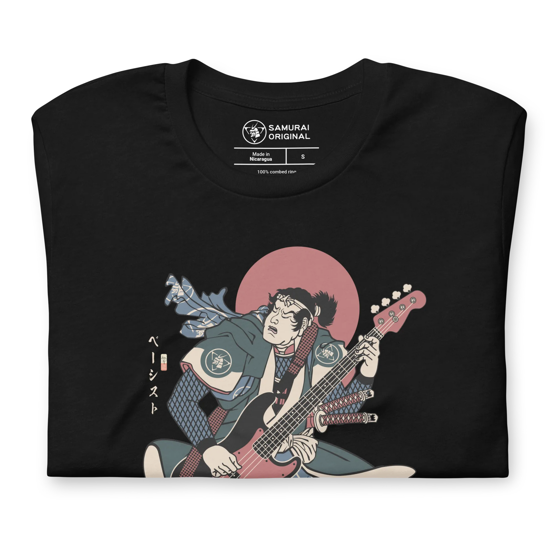 Samurai Bassist Player 4 Music Ukiyo-e Unisex T-Shirt - Samurai Original