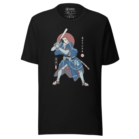 Samurai Baseball Player 2 Sport Ukiyo-e Unisex T-shirt - Samurai Original