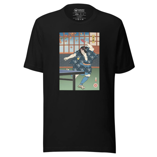 Samurai Play Table Tennis Ping Pong Ukiyo-e Unisex T-Shirt