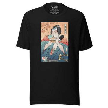 Samurai & Burger Fast Food Japanese Ukiyo-e Unisex T-Shirt - Samurai Original