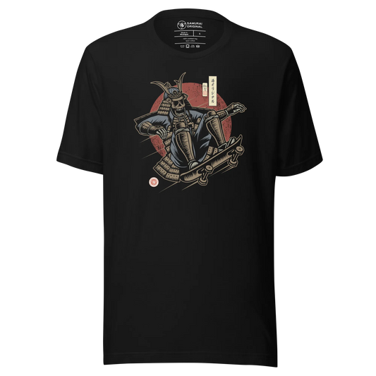 Samurai Skateboard 2 Unisex T-Shirt - Black / S