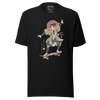 Samurai Skateboard Ukiyo-e Unisex T-Shirt - Black / S