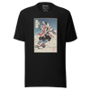 Samurai Ski 2 Winter Sport Ukiyo-e Unisex T-Shirt - Black / S