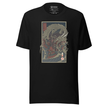 Samurai vs Dragon Warrior Ukiyo-e Unisex T-Shirt