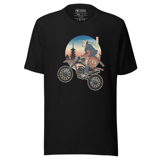 Samurai Dirt Bike 2 Motocross Ukiyo-e Unisex T-Shirt - Samurai Original