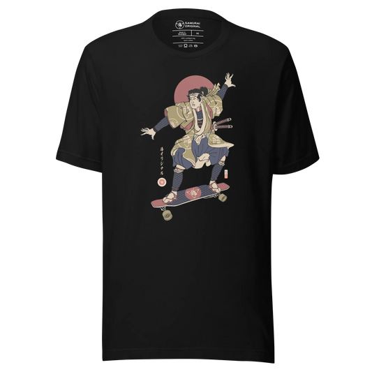 Samurai Longboard 2 Ukiyo-e Unisex T-Shirt