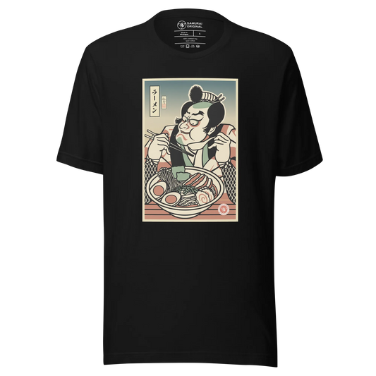 Samurai Ramen Noodles Japan's Food Ukiyo-e Funny Unisex T-Shirt