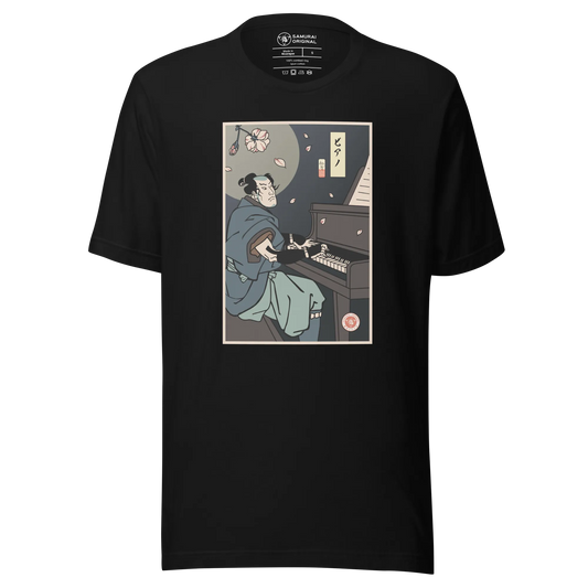 Samurai Piano Classical Music Ukiyo-e Unisex T-Shirt