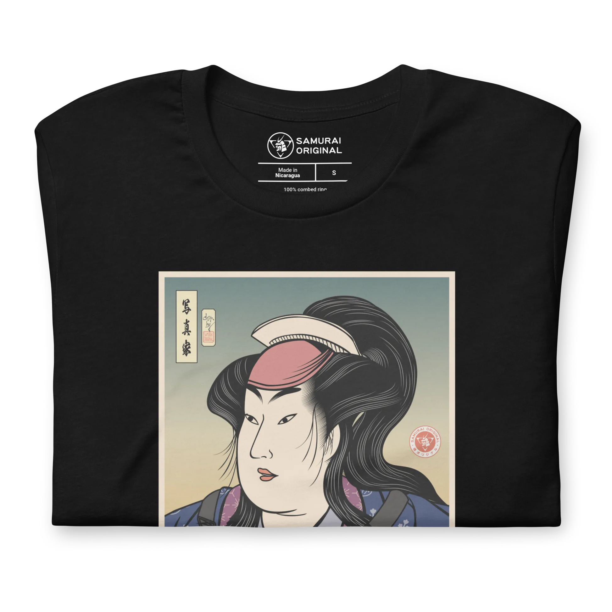 Onna Bugeisha Photographer Camera Japanese Ukiyo-e Unisex T-Shirt - Samurai Original