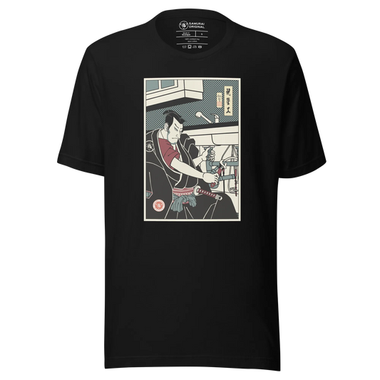 Samurai Plumber Ukiyo-e Unisex T-Shirt