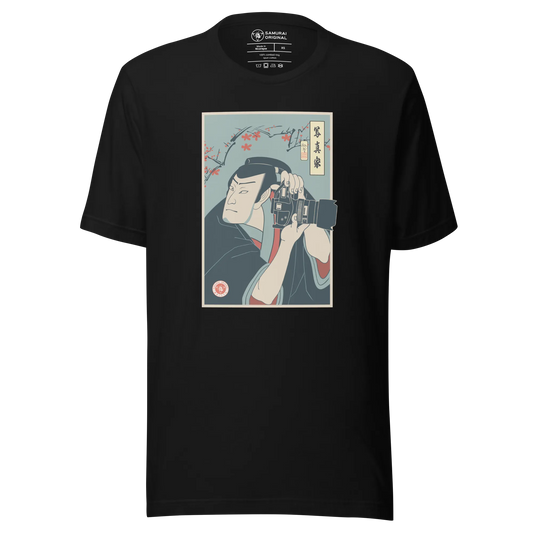 Samurai Photographer 2 Camera Ukiyo-e Unisex T-Shirt