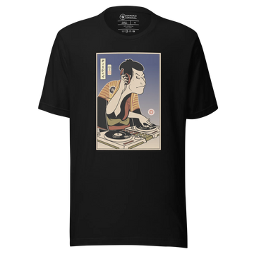 Otani Oniji DJ Turntable Music Japanese Ukiyo-e Unisex T-Shirt - Samurai Original