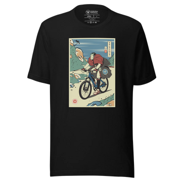 Samurai Mountain Bike Ukiyo-e Unisex T-Shirt