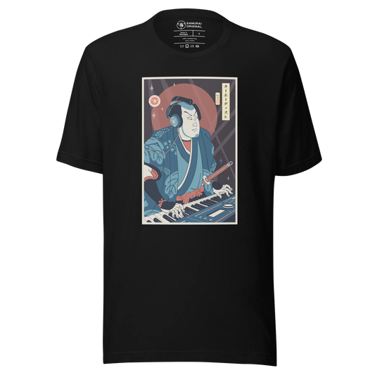 Samurai Keyboardist Player Music Ukiyo-e Unisex T-Shirt